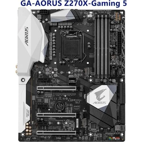 For gigabyte GA AORUS Z270X-Gaming 5 Motherboard PCI-E 3.0 LGA 1151 DDR4 for Intel Z270 Desktop Mainboard Used