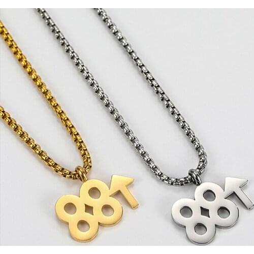 Statement necklaces mens pendant stainless steel fashion necklace pendant hip hop chain necklace jewelry wholesale gifts for man