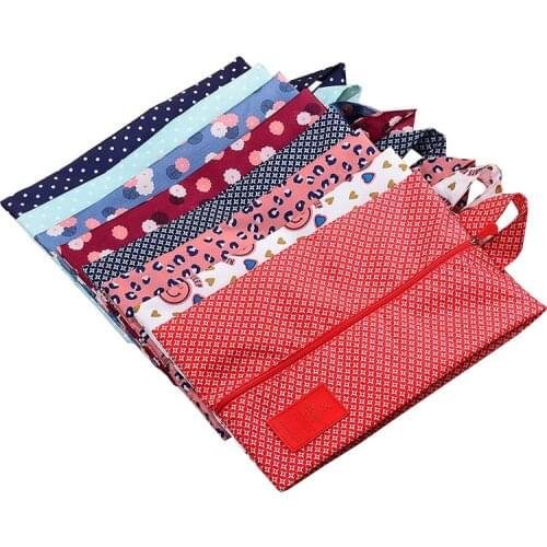 Portable Oxford cloth waterproof travel shoe bag nylon storage bag convenient storage bag shoe finishing zipper tote bag