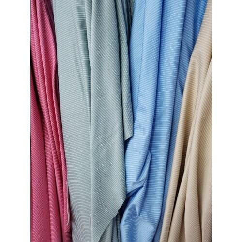 Cotton Dress Fabric Cotton Blend Fabric Glossy Stripe Shirt Fabric Telas Tissue Patchwork Skirt Palazzo Craft Pillow 1 Yard