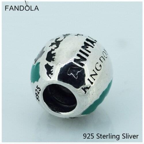 CKK Silver 925 Jewelry Mickey Animal Kingdom Theme Park Charms Beads Fits Original Bracelets DIY Sterling Jewelry