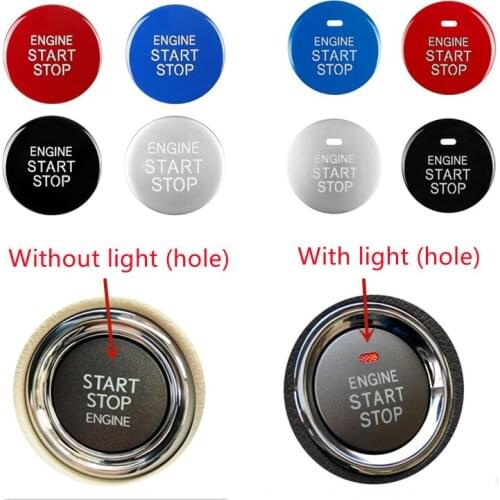 Replacement For TOYOTA Corolla Camry Rav4 CHR Prius GT86 Car Styling Engine Start Stop Ignition Button Cover Trim Accessories