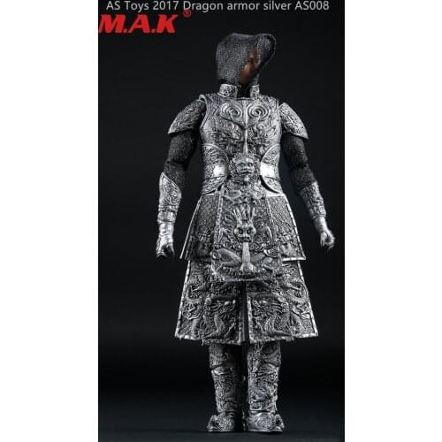 1:6 scale ancient general knight armour battlegear set model sliver AS008 suits clothes for 12" male man action figure accessory