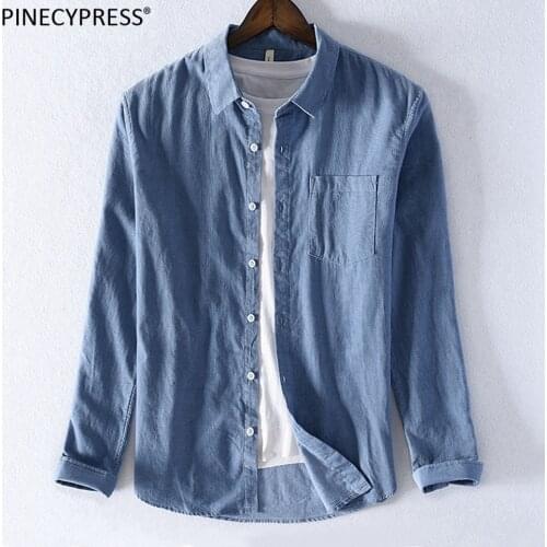 100% Cotton Corduroy Thick Man Casual Shirt Quality Spring Autumn Male Pocket Blue Formal Business Long Sleeve Men Shirts