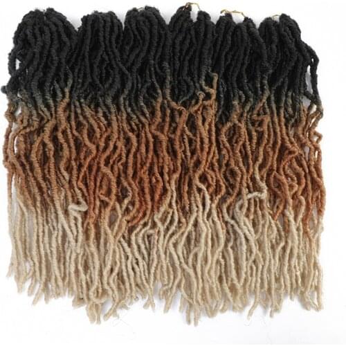 18Inches Crochet Nu Locs Synthetic Hair Spring Twist High Temperature Fiber Soft Dreadlock Natural Wavy Extensions For Women