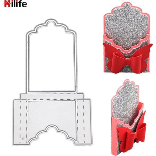 3D Bookmark Pocket Embossing Craft Dies Cut Metal Cutting Dies Birthday Gift Cut Stencils DIY Scrapbooking