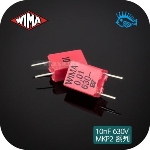 5pcs/50pcs 10nF 630V MKP2 series Germany WIMA 0.01uF 103 electrodeless film capacitor