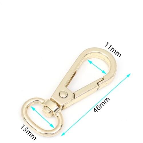 50PCS Dog Buckle Snap Hook Metal Backpack Buckles Swivel Clip Bag Hardware