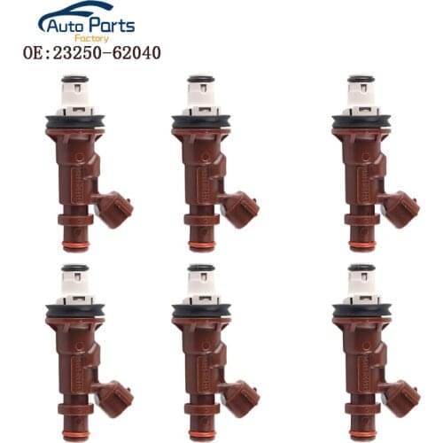 6 PCS Fuel Injector For TOYOTA 4RUNNER TUNDRA TACOMA 23250-62040 2320962040 2325062040 Fuel Nozzle