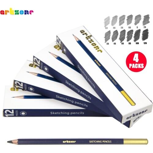 ARTZONE Black Lead Pencils