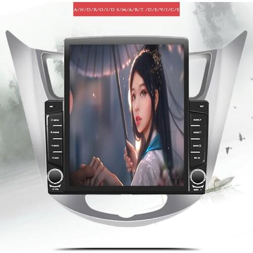 9.7' 2DIn 6+128G Android 10.0 Car dvd gps player for Hyundai Solaris Verna Accent car headunit radio player navigation gps dvd