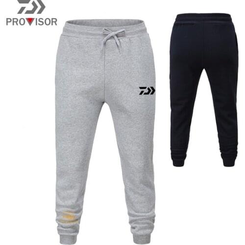 Large Size S-4XL Fishing Trousers Daiwa Mens Outdoor Sports Fitness Pants New Spring and Autumn Casual Fashion Fleece Trousers