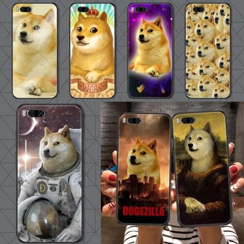 Doge Meme Kabosu Phone case For Xiaomi Mi Max Note 3 A2 A3 8 9 9T 10 Lite Pro Ultra black luxury back fashion cell cover trend