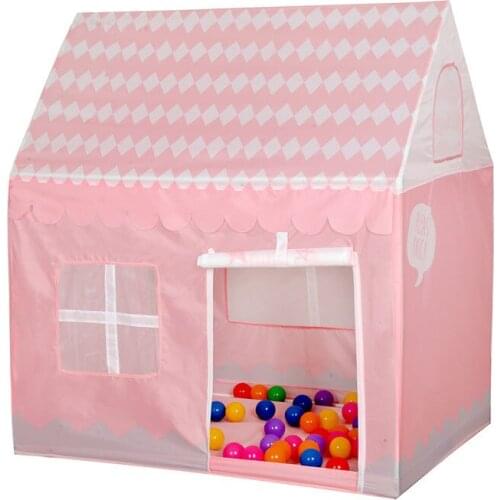 JKLYZXS Kid Toy Pink House Tents Play Tent Boy Girl Princess Castle Indoor Outdoor Playhouse for Kids