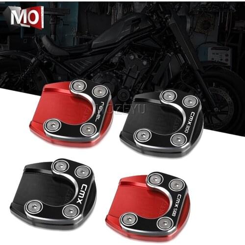 For Honda Rebel CMX 300 500 CMX300 CMX500 2017-2021 Motorcycle Kickstand Foot Side Stand Extension Support Plate Pad Enlarge