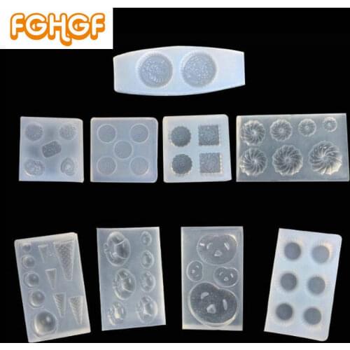 Resin Food Craft Mini Cookies Cabochon Jewelry Silicone Mold Ice cream Bread Pendant Dollhouse Decor Polymer Clay Molds