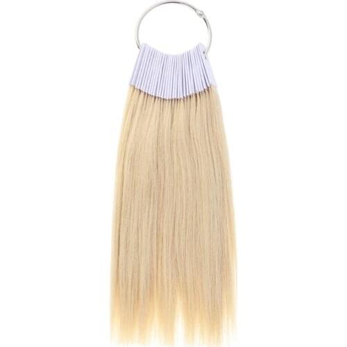 30pcs Hair Color Rings Human Hair Swatches Testing Color Samples (3 Degree Color)