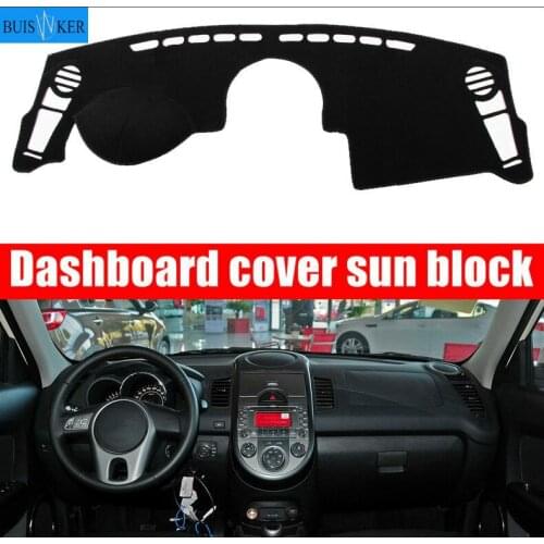 Car Dashboard Dash Cover Pad Mat Dashmat Sun Shade Instrument Protective Carpet Car Accessories For Kia Soul 2010 2011 2012 2013