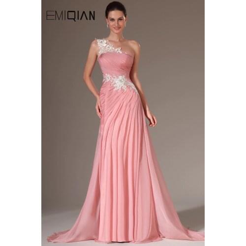 New Pageant Dress Lace One-Shoulder A-Line Formal Evening Dress