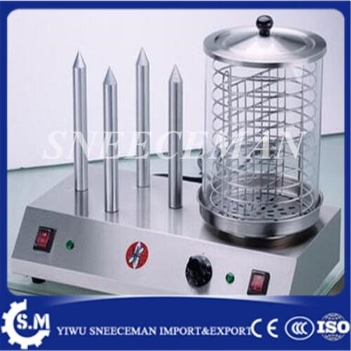 Commercial use double temperature control hot dog machine stainless steel