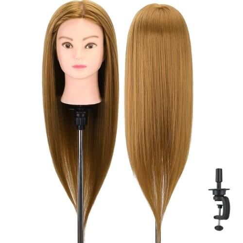 Neverland Professional Training Head with 50% Real Hair for Hairdressing Mannequin Head for Hairdressing Styling Hair Doll Head