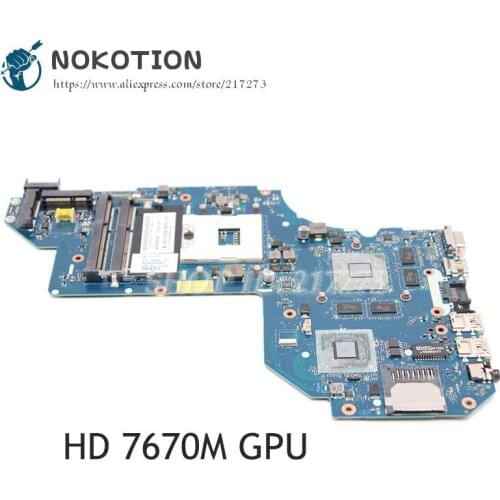 NOKOTION QCL50 LA-8711P For HP Pavilion M6-1000 Laptop Motherboard 698399-001 686930-001 HM76 DDR3 HD7670M GPU
