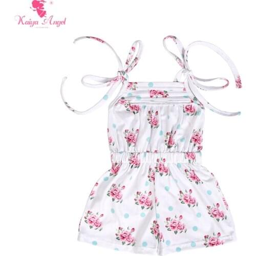Kaiya Angel Newborn Baby Girl Floral Clothes White Rose Apple Green Point Belt Romeprs Fashion Birthday Wedding Party Gift