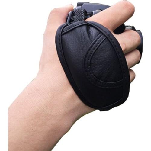 Camera Wrist Strap Black Non-slip Artificial Leather Wrist Camera Strap Photographic Accessory for Nikon Sony Canon