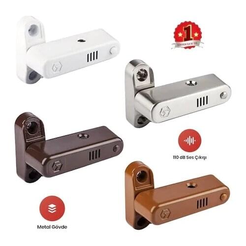 Alarm PVC Door Window Child Safety and Anti-Theft Security Lock Anti-Theft Window Lock Child Lock Alarm Lock 110 dB