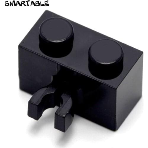 Smartable Brick Special 1x2 with Clip Vertical Building Blocks MOC Parts Toys For Kids Compatible 30237 80pcs/lot