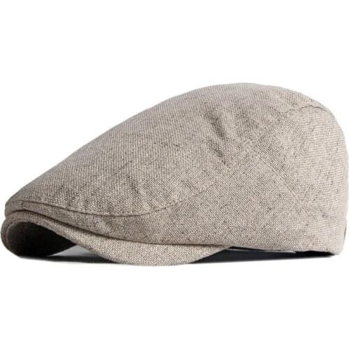 2021 Cotton Spring Summer fashion joker solid color Newsboy Caps Flat Peaked Cap Men and Women Painter Beret Hats 120
