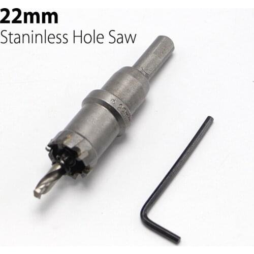 High Quality 22mm 0.87" Hard Alloy Metal Hole Saw Core Drill Bit Drill Bit for Metal Working Universal Type