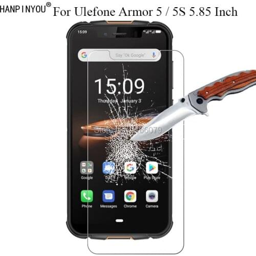 1 Pc / 2 Pcs 9H 2.5D Tempered Glass Screen Protector For Ulefone Armor 5 Armor5 5s 5.85" Protective Film Guard + Clean Tools