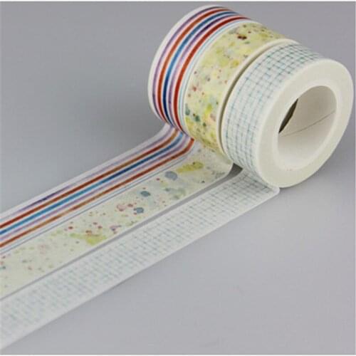 1.5cm*10m kawaii Beautiful grid washi tape DIY Paper Japanese Stickers Scrapbook Paper Washitape Stickers Mask