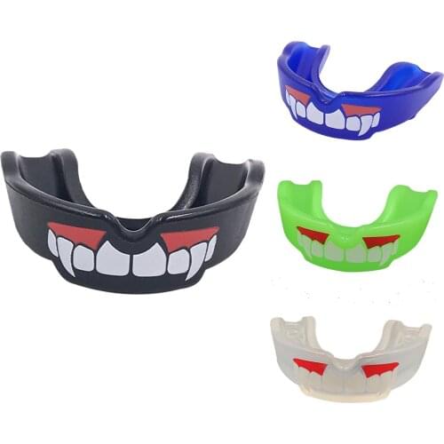 1Pc Taekwondo Muay Thai Fangs Pattern Mouthguard Boxing Sports Football Hockey Karate Teeth Braces Tooth Protector Mouth Guard