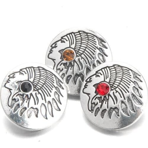 10pcs/lot The Bloomer Snap Charms 3 Colors Hand Painted 18mm Button Jewelry Free Shipping