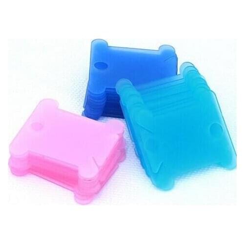 NColor Random 600pcs Plastic Thread Bobbins for Embroidery Floss Craft Storage Holder board Card High quality cards