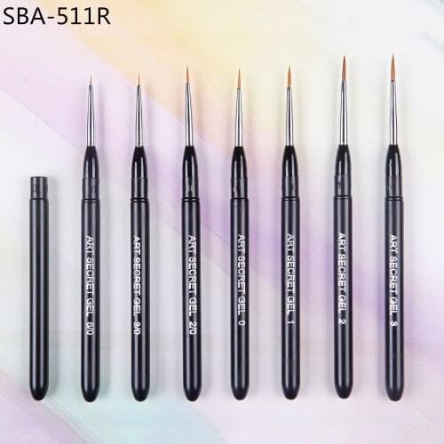 SPA-511R high quality 1PC Korea synthetic hair varnish polish makeup cosmetic paint brushes for a manicure nail design art gel