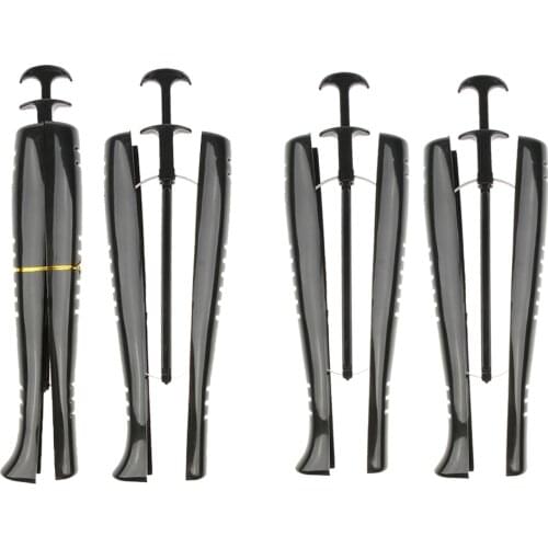 4x Boots Stand Holder With Handle Women Automatic Shoe Tree Keeper Organizer