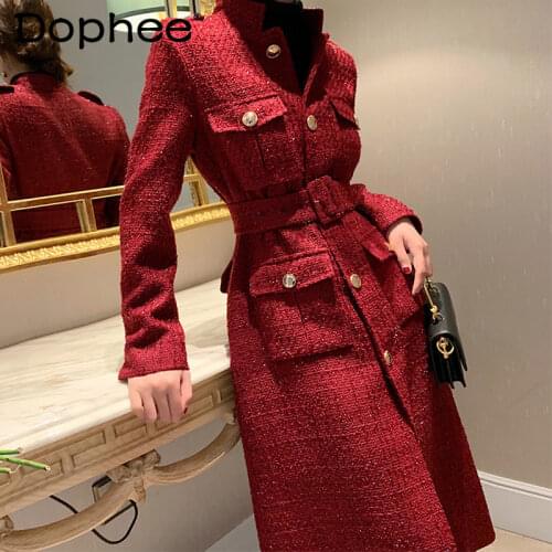 Dophee Women's Plaid Coats
