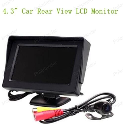 Hot sell Rear View Camera +4.3 inch Car LCD Monitor Supply on-board Display Alarm Security System