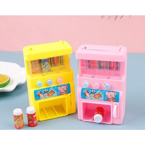 Hot!Kids Simulation Vending Machine with Coins Drinks Pretend Play Education Toys for Children Games Birthday Gifts Kids toys