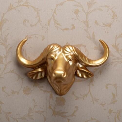 Cattle Ox head Shop clothing shop bar recruitment Hanging Animal technology living room Wall of background wallroom