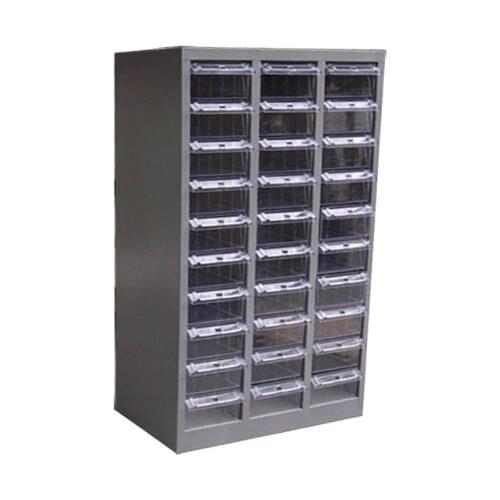 Metal workshop storage cabinets small parts plastic screws organizer