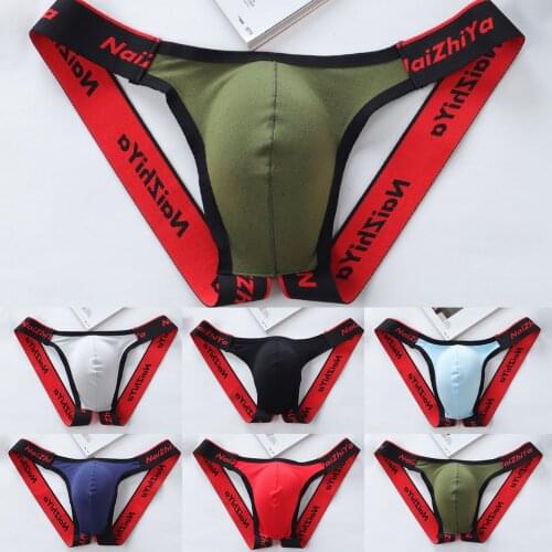 Mens Underwear Men Sexy Briefs Jockstrap U Pouch Cuecas Man Cotton Panties Thongs Mesh Underpants Gay Slip Homme G-strings