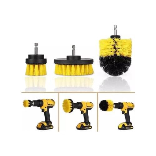 Drill Brush Attachment Set Power Scrubber Brush Bathroom Cleaning Kit with Extender Multipurpose Clean for Kitchen Grout