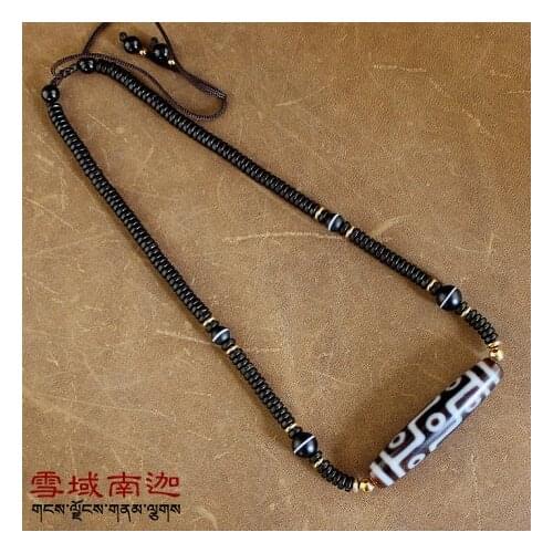 2018 New Style Chokers Necklace Tibetan Dzi Beads Ji Semi-precious Stone Fengshui Beads For Men & Women Magic Bead Necklace