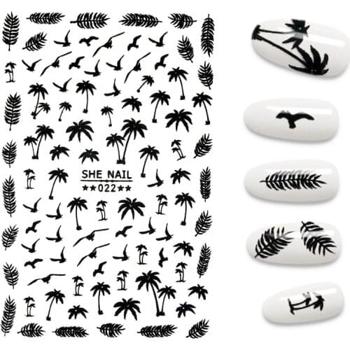 New 3D Nail Stickers Cute anime Conch design stickers for nail DIY Nail Art Decoration Manicure Salon Acrylic Tips Tool