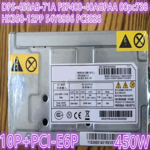 New PSU For Lenovo M720T 920 A8800T 700 6860 300 310 410 10Pin 450W Power Supply DPS-450AB-71A FSP400-40AGPAA HK350-12PP PSU-422