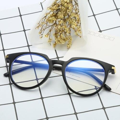 Vintage Anti Blue ray Glasses Frame Women Reading Goggle Blue Light Proof Glasses Computer Transparent Optical Eyewear
